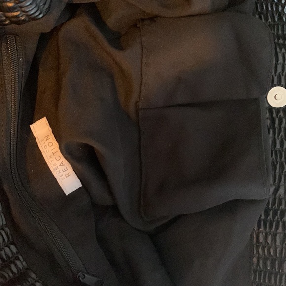 KENNETH COLE REACTION Black & Silver Chain Magnetic Closure Handbag Purse - Picture 14 of 14